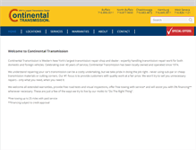 Tablet Screenshot of continentaltransmission.com